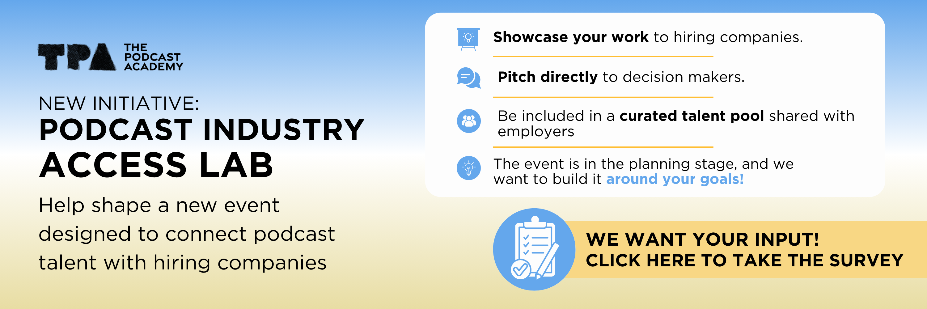 Podcast Industry Access Lab